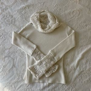 KODJX Paris roll neck sweater with bell sleeve